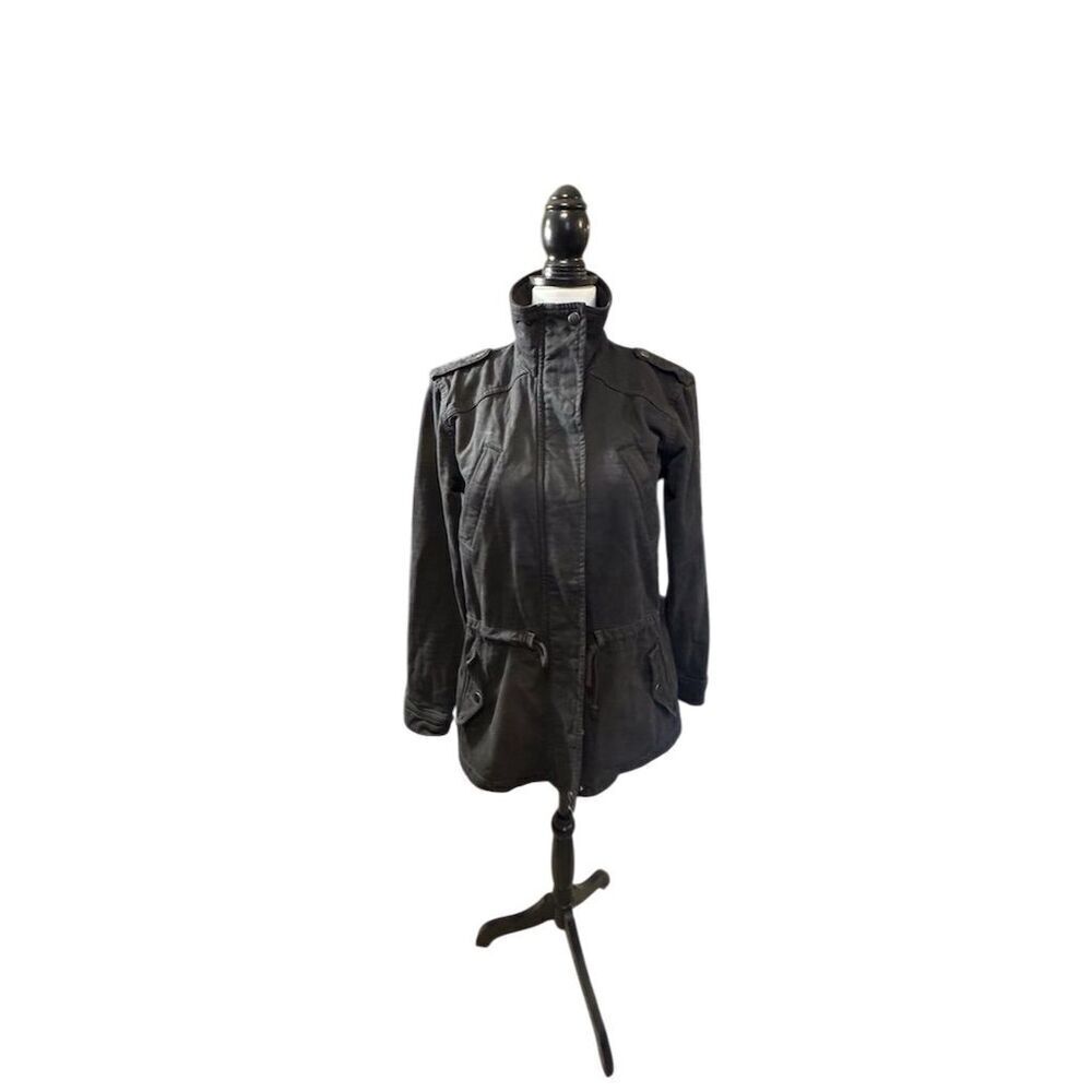 Michael Stars Women's Hooded Jacket Black Size M Casual Long Sleeve - Picture 3 of 11